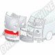 Tôle de Réparation Bas de Façade Avant avec Nez (35 cm de haut), Marque Autocraft, pour Combi Split Volkswagen 1955-1967 ref 211805031-350