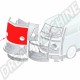 Panneau Avant Complet Sans Cadre Inférieur De Pare-Brise (Sans Emplacements Pour Clignotants) Pour Bus 04/55-06/59 - Silver Weld Through