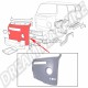 Face Avant Complète pour VW Combi Bay Window T2, 08/1967-07/1972