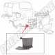 Section de réparation basse de montant A droit pour VW Combi Bay Window