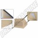 Toile de Toit Westfalia pour Combi VW 8/1973-7/1979, Beige avec 3 Fenêtres