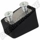 Ventreur/Butée en caoutchouc avec vis pour gâche de fermeture de porte avant sur montant de carrosserie pour Combi VW T2 12/1963 -> 07/1979