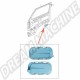 Clapets d’aération pour portes Volkswagen Combi 1972-1979, bleu, occasion