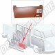 Panneau de réparation bas externe porte de chargement pour Kombi Brésilien Split & Bay (côté droit)