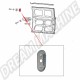 Platine de Butée Caoutchouc de Porte Coulissante - Volkswagen Bay Window 1968-1979, Transporter T25 1979-1984 (jusqu'au châssis n°24-E-175000)