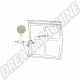 Capuchon beige pour poignée intérieure de porte coulissante Bus T2 / Bus T3