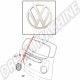 Sigle VW Ivoire E90 pour Face Avant T2B Combi 08/72-07/79 - Diamètre 184 mm
