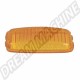 Vitre/Cabochon arrière de feu de recul jaune Hella, 9.5cm x 4.5cm