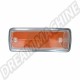 Cabochon de clignotant orange gauche pour Combi 08/67-07/72, Vitre orange de clignotant avant gauche qualité origine avec homologation 'E'