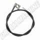 Câble positif de batterie, noir, 1130 mm 