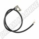 Câble positif de batterie, noir, 825 mm