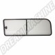 Vitre coulissante arrière gauche Volkswagen Combi T2 Bay '68-'79, verre clair, cadre noir