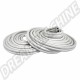 Joint bourlet de finition en caoutchouc blanc pour Volkswagen Combi 3.61-7.67 et Kombi Brésil - Vendu en rouleau à découper selon les besoins