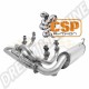 Échappement CSP Python 45mm Inox pour Combi jusqu'à 67 et moteur Type 4 jusqu'à 78