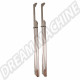 Supports en inox complets avec ressorts pour toit levant Westfalia (8/1967-7/1972) - Paire
