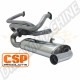 Échappement Simple T-Bird CSP Inox pour Combi jusqu'à 67
