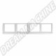 Tôle de réparation extérieure pour entourage de 3 fenêtres côté droit pour VOLKSWAGEN Combi Split (03/1955-07/1967) et Kombi bresil