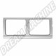 Cadre de 2 fenêtres latérales, tôle extérieure droite pour VOLKSWAGEN Combi Split (1950-07/1967) et kombi bresil 