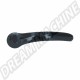 Poignée intérieure de porte avant gauche ou droite en plastique noir Volkswagen Combi 08/58-12/63, Brasil -93 (Fixation par axe)