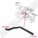 Durite d'Eau en Forme "L", 50cm Long, 26mm Diam. Int. VW Transporter T3 1982-1992