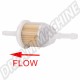 Filtre à Essence Universel pour Carburateur - Embouts 6/7mm