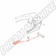 Câble avec rouleau et joint, du levier à la barre d'équilibrage, 1450 mm pour VW Transporter T3 1.6-2.1 (incl. D) 05/79-07/92