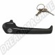 Poignée de porte coulissante droite pour VW Transporter T25/T3 08/84-07/92 avec 2 clés