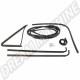 Kit Joints de Porte Gauche/Droit avec Déflecteur Fixe pour Transporter T25, 1980-1992