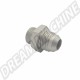 Raccord Adaptateur droit 0 degrés DASH 8 mâle-mâle M18x150 convexe, usiné CNC.