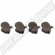 Jeu de plaquettes de frein avant 16,25 mm pour VW Golf/Jetta GTI 16V
