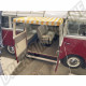 Auvent DM9863Y pour porte latérale battante VW Combi Split et Brésilien jusqu'à 88, vintage jaune et blanc