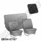 Kit Housse de Siège en Vinyle Basket Weave pour Volkswagen Coccinelle 08/64-07/67 