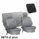 Kit housse de sièges avant et arrière Basketweave noir pour Volkswagen Coccinelle Berline - Années de montage 8.76->>