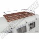 Galerie de Toit 3 Barres en Inox Poli et Bois pour Combi Type 2 (50-67, 68-79)