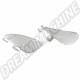 Déflecteurs d'Air Inox Poli pour VW Coccinelle et Combi - La Paire - Référence DM090924