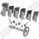 Jeu de coussinets d'arbre à cames, taille standard, simple butée pour VW 181, Karmann Ghia, Transporter T1/T2, Type 1 et Type 3