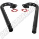 J-tubes de 38mm pour remplacement des boîtes de chauffage VW Type 1 et 2 - Paire