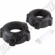Silentblocs en Uréthane Crénelé pour Lame de Torsion Volkswagen, Ø 44,5 mm, Noir, 1959+
