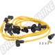 Ensemble de câbles d'allumage 90º Megavolt en jaune, silicone 8mm, adapté aux Cox & Combi avec moteur Type 1