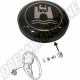 Cache-moyeu Bouton de Klaxon "Wolfsburg" Argent, Compatible Coccinelle 08/1959-07/1971 et Ghia