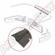Bande d'étanchéité pour pare-chocs, centre arrière, Porsche 911, 2.0-2.4, 01/63-07/73, 912, 1.6, 01/65-02/70, référence 90151290100