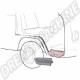 Tôle de Réparation Marche de Porte Intérieur Droite - VW Combi Bay Window 1973-1979 (Côté Passager)