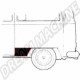 Tôle de Réparation pour Joue d'Aile Arrière Gauche - VW Combi T2 Bay Window 08/1972-07/1979