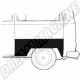 Section de réparation pour arches de roue arrière gauche pour Combi Bus T1 et Bus T2, 8.62-7.70