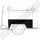 Section de réparation pour arches de roue arrière droit pour Combi Bus T2, 8.70-7.79, Hauteur 530mm