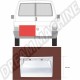 Tôle de réparation porte arrière gauche Transporter T4, 1990-2003, 430mm x 680mm