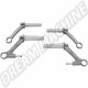Kit bras de torsion forgés 98-4568-0 pour VW Karmann Ghia & Coccinelle Type 1 1.2-1.6 (08/65-12/86)