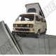 Toile de toit grise pour VW Transporter T3 Westfalia (05/1984-1990) avec 3 fenêtres