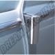 Couvre Charnières de Porte en Inox Poli, les 4 - Référence AAC013