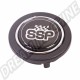Bouton de Klaxon SSP en Plastique Noir avec Anneau Chromé, pour Volants 6 Boulons, Coccinelle, T25/T3, Karmann Ghia